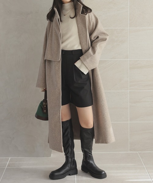 「Isn't She?」 コート FREE モカ レディース_画像3