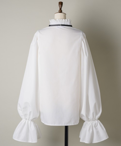 「VIOLETTA」 長袖ブラウス FREE ネイビー レディース_画像5