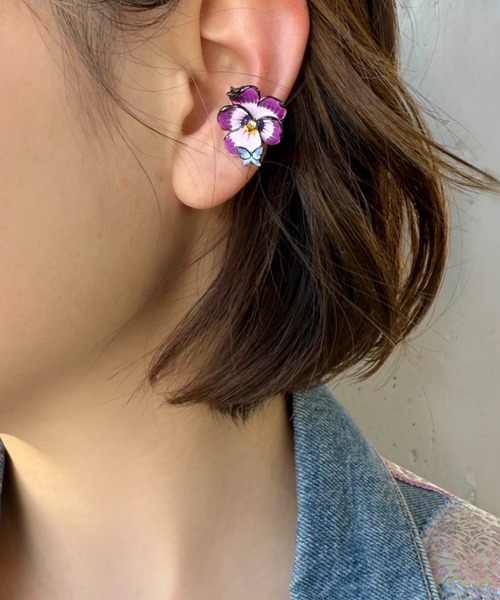 ANNA SUI（アナスイ） イヤーカフ フラワーモチーフ イヤーカフ