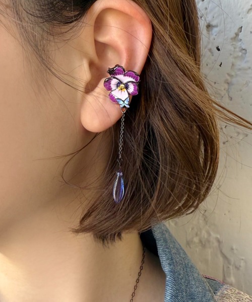 ANNA SUI（アナスイ） イヤーカフ フラワーモチーフ イヤーカフ
