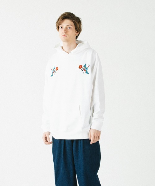 「rehacer」 プルオーバーパーカー X-LARGE パープル メンズ_画像7