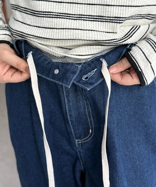 ワンピース デニムビスチェセットアップの画像