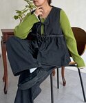 ワンピース デニムビスチェセットアップの詳細画像1