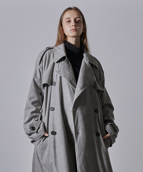 CLEL（クレイル） トレンチコート M アッシュグレー メンズ : ZOZOTOWN