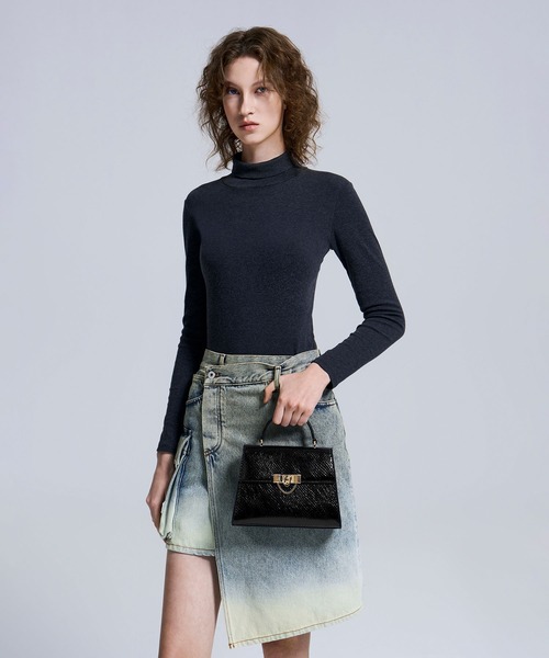 「CHARLES \u0026 KEITH」 2WAYバッグ S ブラック レディースの画像