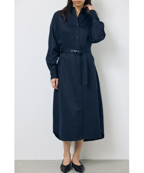 moussy ロング シャツ AZUL BY MOUSSY（アズールバイマウジー） シャツワンピース セルロース