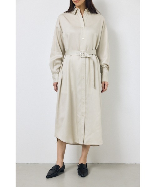 moussy ロング シャツ AZUL BY MOUSSY（アズールバイマウジー） シャツワンピース セルロース