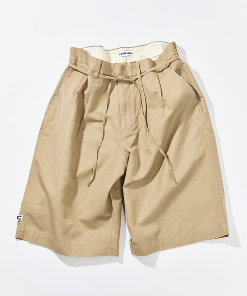 CAHLUMN（カウラム） パンツ Cotton Linen 2 Tuck Chino Shorts