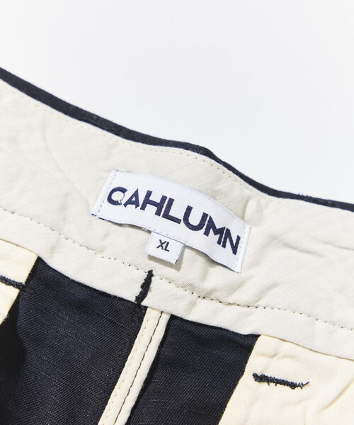 CAHLUMN（カウラム） パンツ Cotton Linen 2 Tuck Chino Shorts