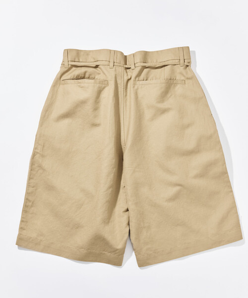 CAHLUMN（カウラム） パンツ Cotton Linen 2 Tuck Chino Shorts
