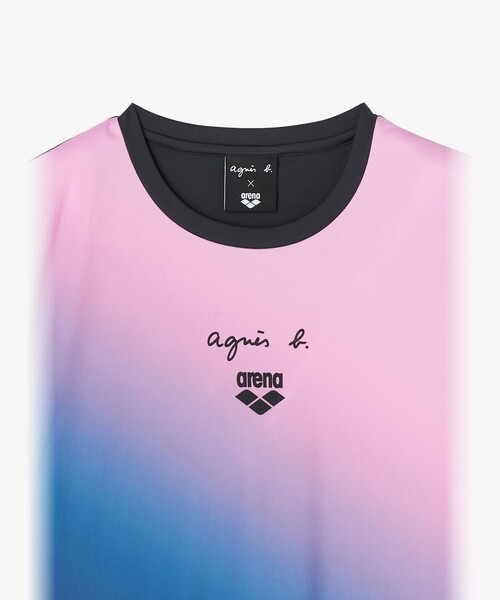 agnes b.（アニエスベー） tシャツ 半袖 agnes b. x arena Tシャツ