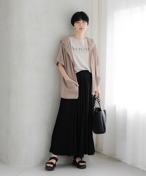Elura（エルーラ） ベスト ジレ 「接触冷感」冷感ポンチョニットジレ