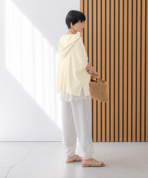 Elura（エルーラ） ベスト ジレ 「接触冷感」冷感ポンチョニットジレ