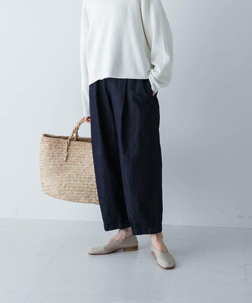 「かぐれ」 デニムパンツ FREE インディゴブルー レディース