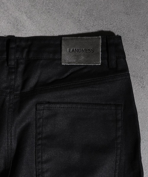 LANDNESS ジーンズ 「LANDNESS/ランドネス」Wax coated bootcut jeans