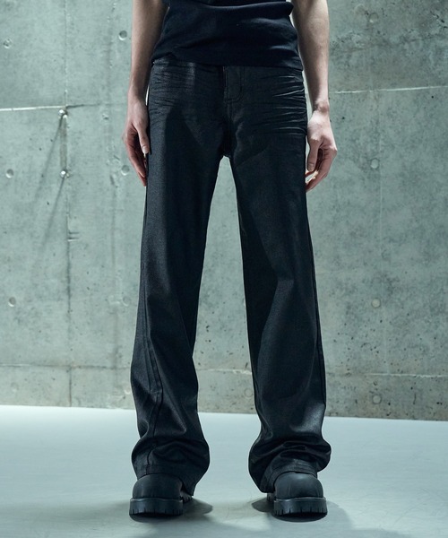 LANDNESS ジーンズ 「LANDNESS/ランドネス」Wax coated bootcut jeans