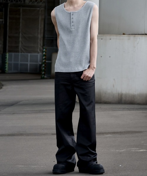 LANDNESS ジーンズ 「LANDNESS/ランドネス」Wax coated bootcut jeans