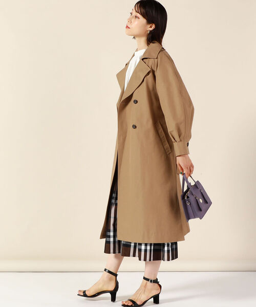 「NOLLEY'S」 トレンチコート 36 キャメル レディース_画像6