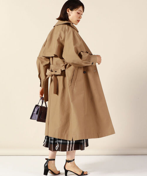 「NOLLEY'S」 トレンチコート 36 キャメル レディース_画像7