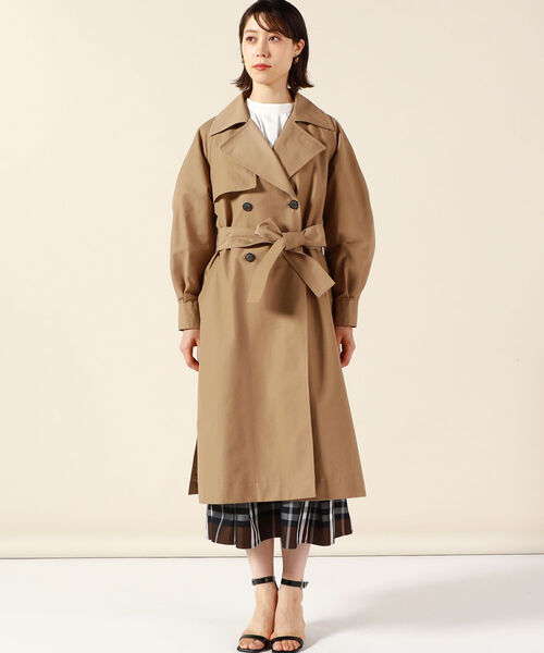 「NOLLEY'S」 トレンチコート 36 キャメル レディース_画像8