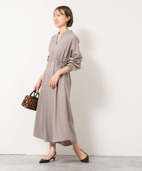「NOLLEY'S」 長袖ワンピース 38 ネイビー レディースの画像