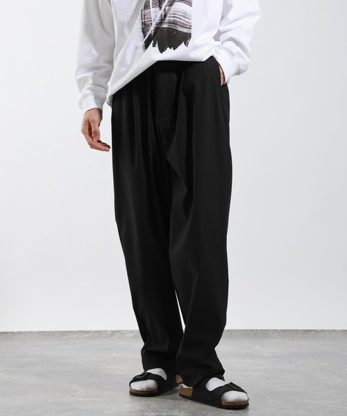 「BAYFLOW」 スラックス MEDIUM ブラック メンズ_画像9