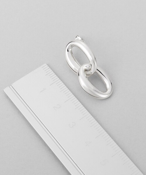 ピアス シルバー ダブルドロップニュアンスピアス レディースの画像