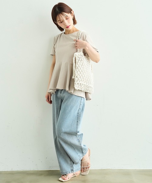mil（ミル） トートバッグ クロシェ編み メッシュ トートバッグ