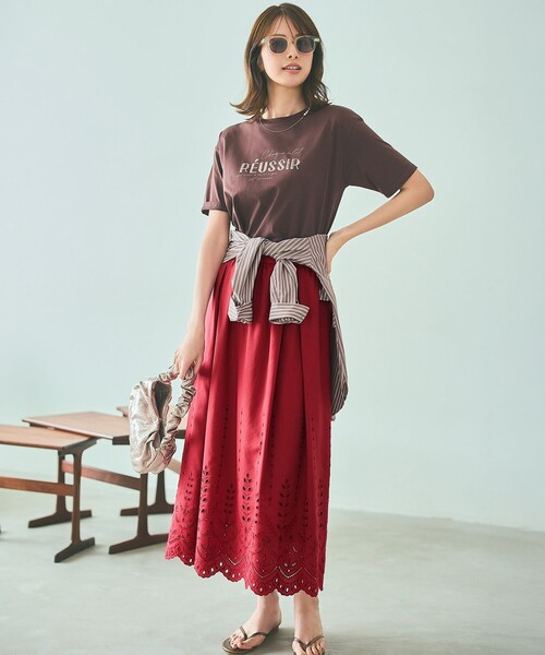 「ANY SIS」 長袖ブラウス MEDIUM ブルー レディース_画像9