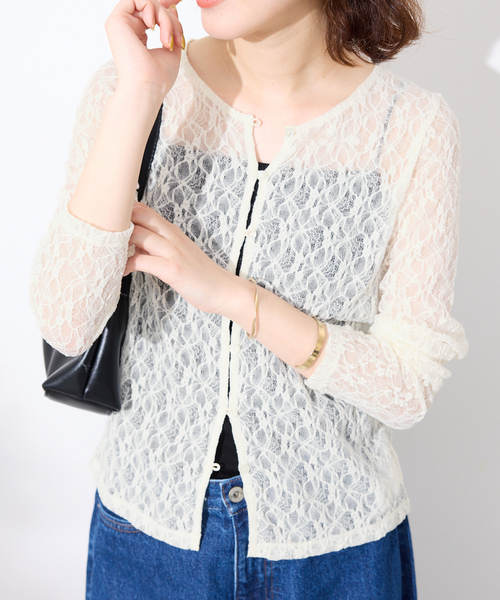 SLOBE IENA - Tach clothing お花 カーディガン SLOBE IENA（スローブイエナ） カーディガン 「シリーズあり」カット