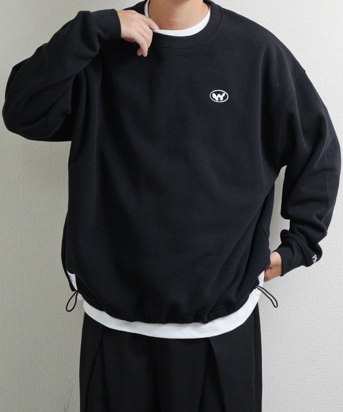 「ZIP FIVE」 スウェットカットソー LARGE ネイビー メンズ_画像8
