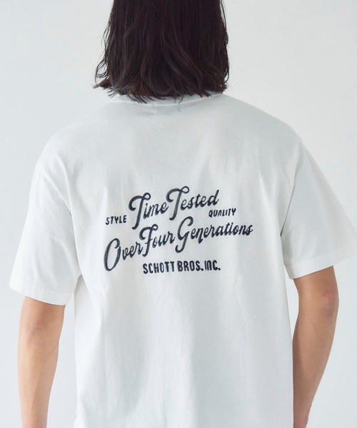 【ユージ】　schott Tシャツ Schott N.Y.C（ショット） tシャツ Schott T.O.F.G. EMB. HENLEY T