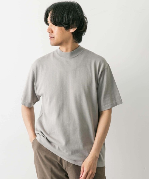 「URBAN RESEARCH DOORS」 半袖ニット LARGE ネイビー メンズ_画像2