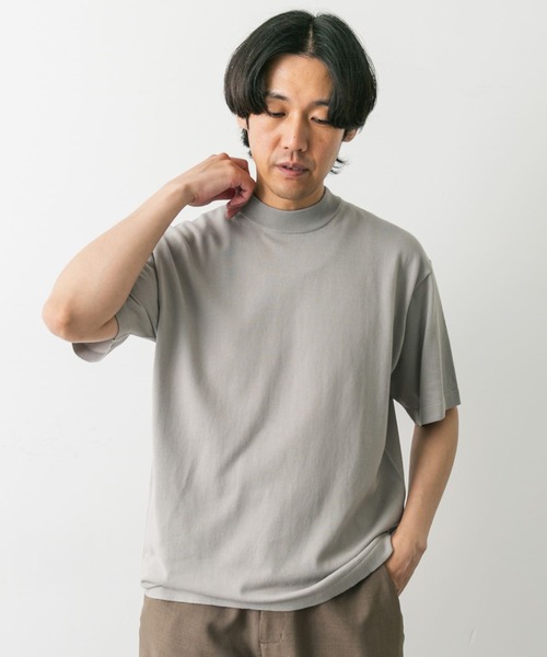 「URBAN RESEARCH DOORS」 半袖ニット LARGE ネイビー メンズ_画像5