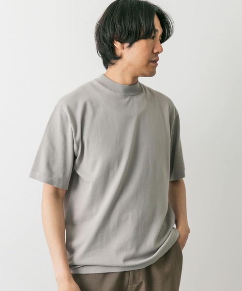「URBAN RESEARCH DOORS」 半袖ニット LARGE ネイビー メンズ_画像6