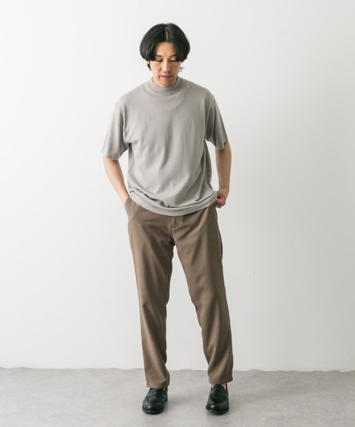 「URBAN RESEARCH DOORS」 半袖ニット LARGE ネイビー メンズ_画像8