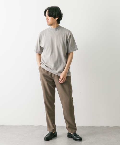 「URBAN RESEARCH DOORS」 半袖ニット LARGE ネイビー メンズ_画像9
