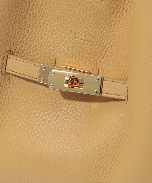 トートバッグ VIOLAd'ORO ダブルフェイスレザー トートバッグ レディースの画像