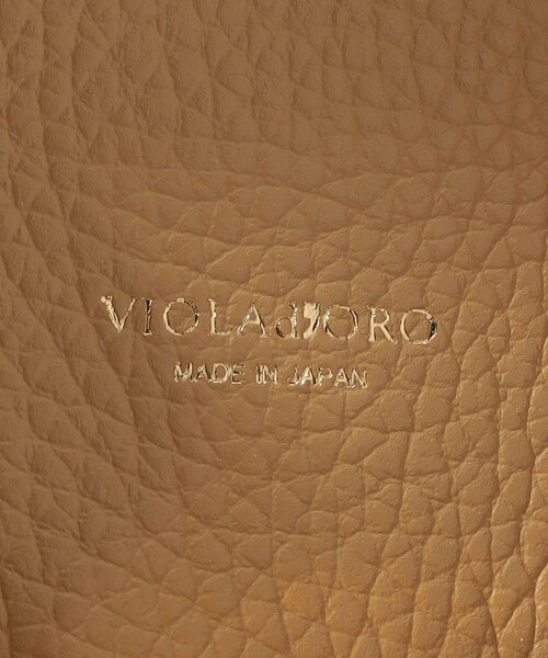 トートバッグ VIOLAd'ORO ダブルフェイスレザー トートバッグ レディースの画像