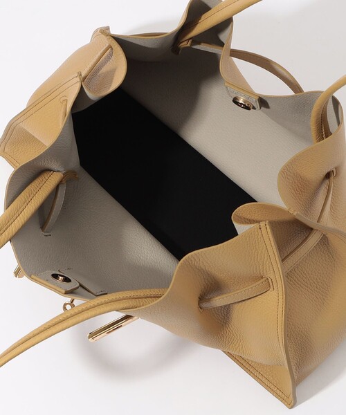 トートバッグ VIOLAd'ORO ダブルフェイスレザー トートバッグ レディースの画像
