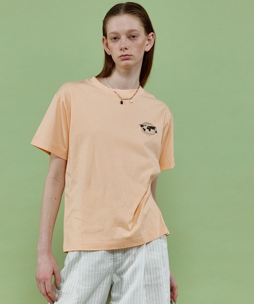 MAISON SPECIAL 半袖Tシャツ フリーサイズ MAISON SPECIAL（メゾンスペシャル） 半袖Tシャツ FREE オレンジ