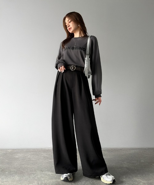 「classicalelf」 スラックス LARGE ブラック レディース_画像8