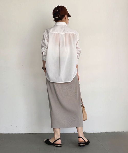ブラウス シャツ 「低身長caho146cmさんコラボ」UVカット2WAYシャツ レディース | BAYFLOW | 09