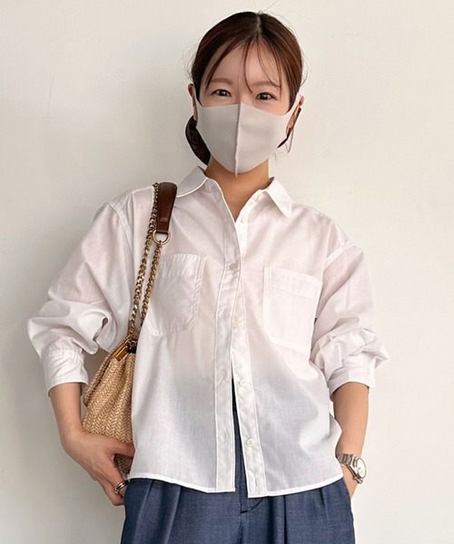 ブラウス シャツ 「低身長caho146cmさんコラボ」UVカット2WAYシャツ レディース | BAYFLOW | 15