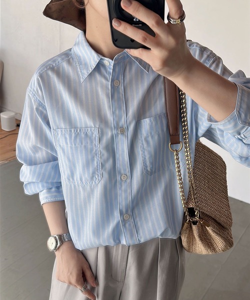 ブラウス シャツ 「低身長caho146cmさんコラボ」UVカット2WAYシャツ レディース | BAYFLOW | 19