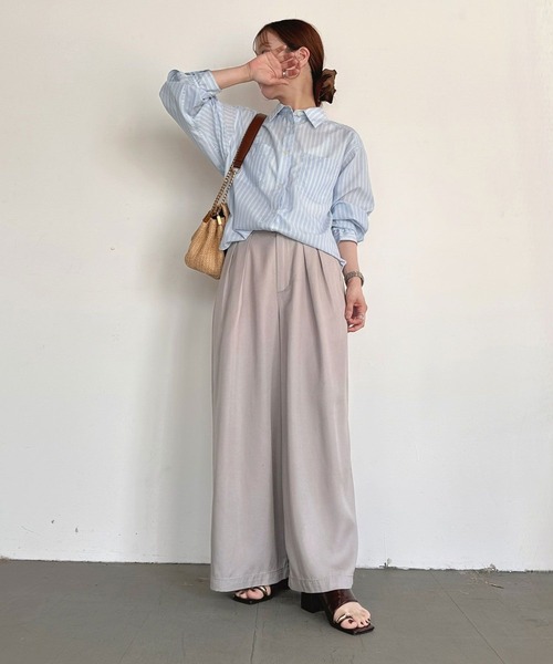 ブラウス シャツ 「低身長caho146cmさんコラボ」UVカット2WAYシャツ レディース | BAYFLOW | 21