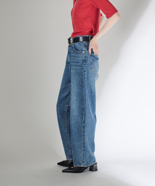 「Shelly island」 デニムパンツ M グレー レディース_画像4