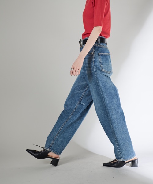 「Shelly island」 デニムパンツ M グレー レディース_画像6