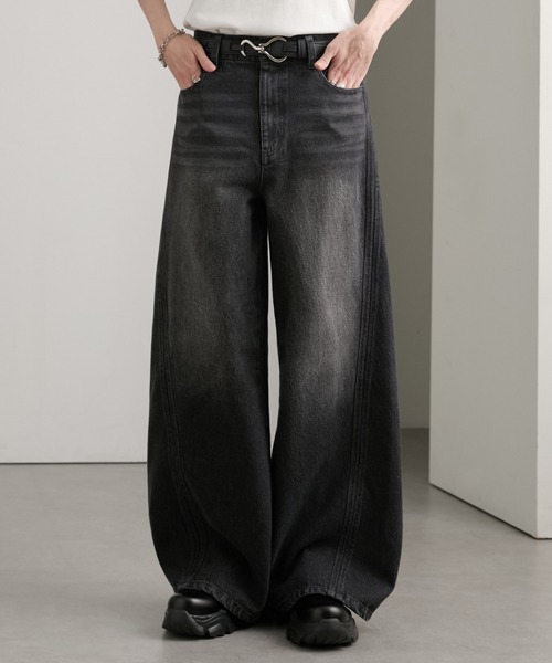 cussil（クシル） ワイドパンツ ジーンズ 「cussil/クシル」「12oz 
