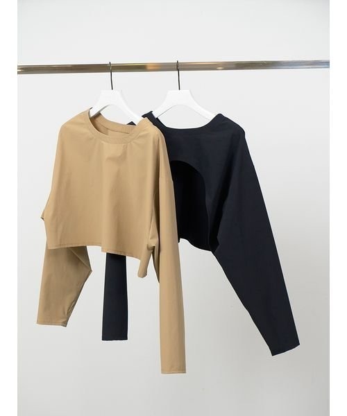「styling/」 長袖カットソー FREE ブラック レディース_画像3